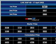 Live Draw Sgp 6D Hari Ini